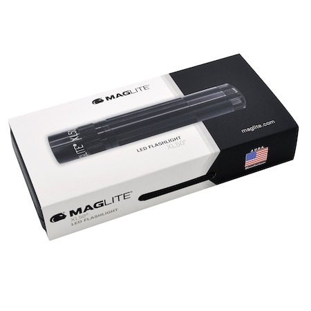 Maglite XL50 LED 3 AAACell Flashlight, Color Black, Packaging Display Box XL50-S3017